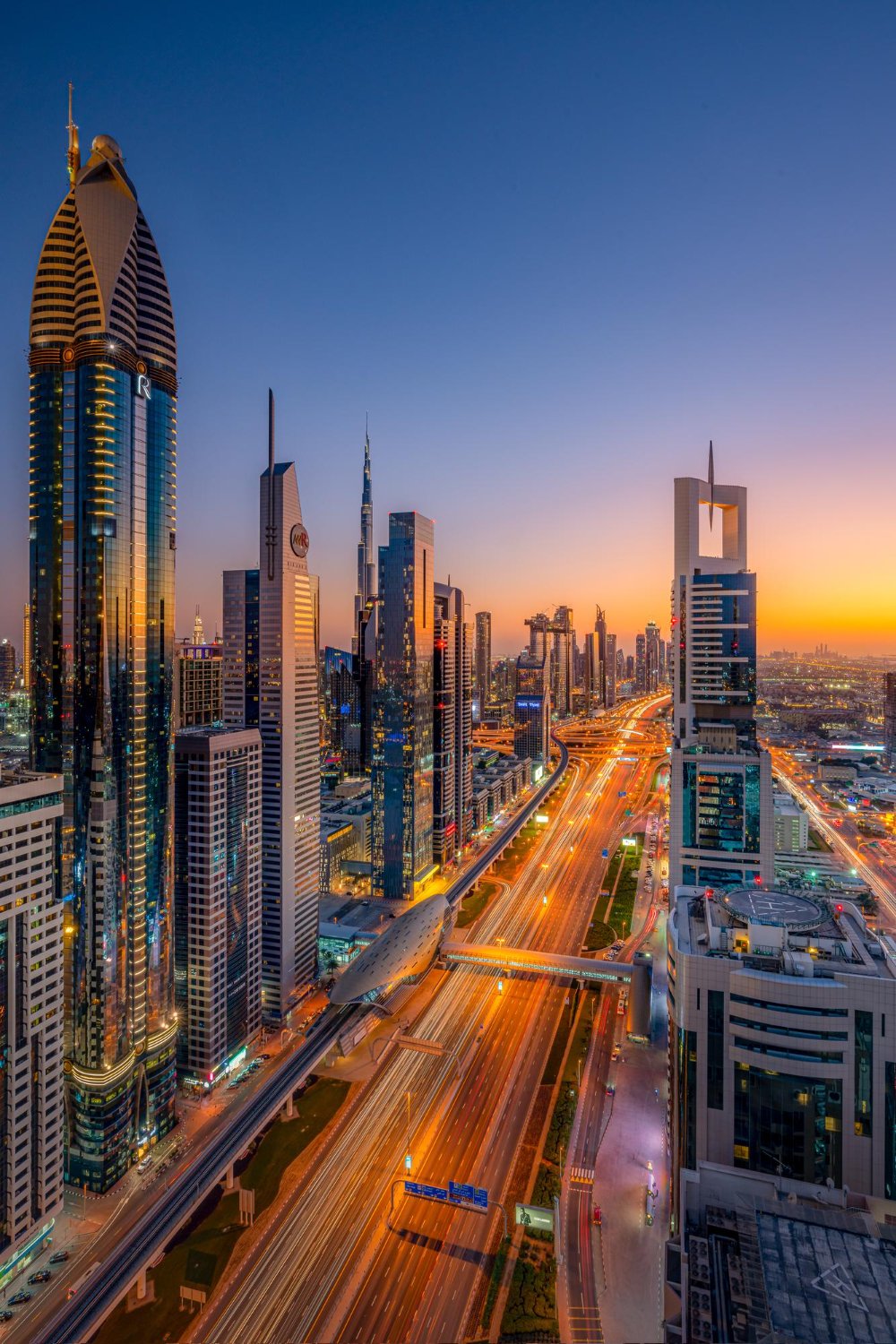 Dubai Skyline. TravelBeyondLK
